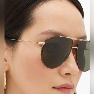 Christian Dior Monsieur 1 Sunglasses Brown Gold and Black